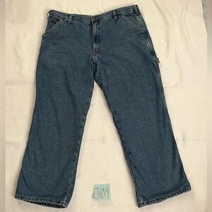 Men's ‘Full Blue’ Carpenter Flannel Lined Blue Jeans